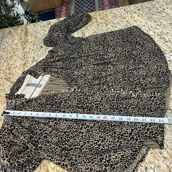 Anthropologie The Estela Sheer Printed Blouse: Burnout Edition, Med - Picture 9 of 11